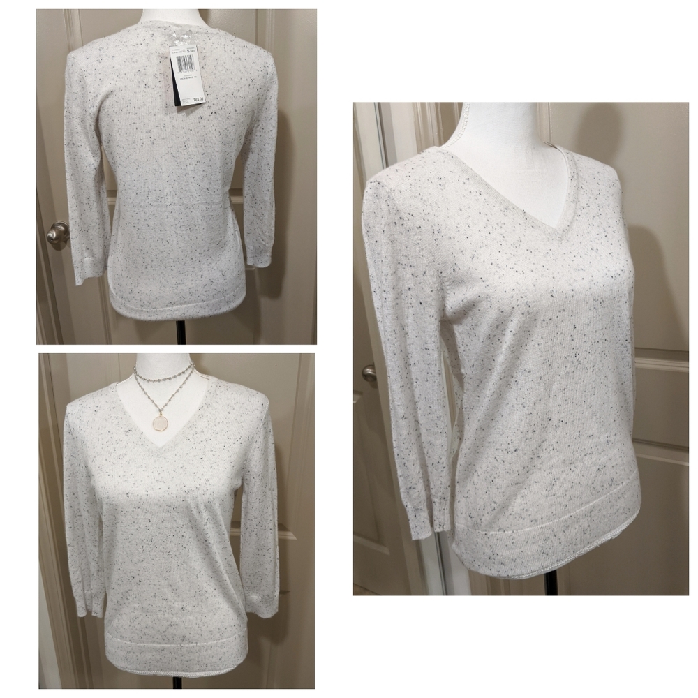 Cashmere Infused Jeanne Pierre Sweater Size Small